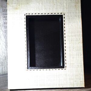 NEW 4x6 CARSON NATURAL WOVEN ORGANIC PICTURE FRAME BY REED & BARTON®